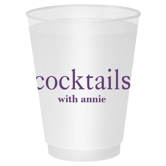 Big Word Cocktails Shatterproof Cups